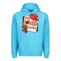 Ocean Blue one loved teacher Premium Hoodie - BarkalooDesign