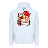 White one loved teacher Premium Hoodie - BarkalooDesign