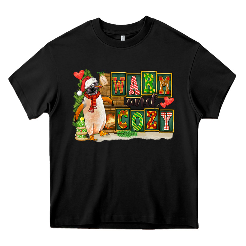 Warm And Cozy Penguin Heavy Core Tee by FaDigitalArtStudio | Teevron
