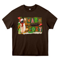 Chocolate Brown Warm And Cozy Penguin Heavy Core Tee - FaDigitalArtStudio
