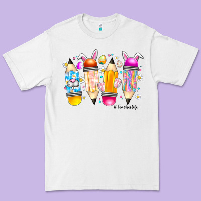 Easter Teacher Life Premium Tee Designed By Cowhidedigitalart
