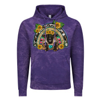 Cloud Purple suffolk ewe front sunflowers rainbow Vintage Hoodie - BarkalooDesign