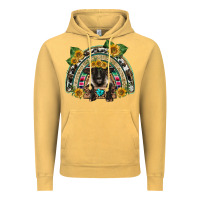 Vintage Mustard suffolk ewe front sunflowers rainbow Vintage Hoodie - BarkalooDesign