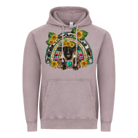 Vintage Zinc suffolk ewe front sunflowers rainbow Vintage Hoodie - BarkalooDesign