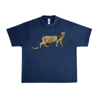 Navy Jaguarundi Urban Heavy Tee - LillyAllenDesigns