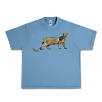 Pebble Blue Jaguarundi Urban Heavy Tee - LillyAllenDesigns