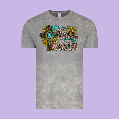 Let Me Tell You About My Jesus Vintage Tee Designed By Racoondesign
