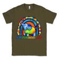 Army Green Autism Awareness Autism elephant Classic Tee - FaDigitalArtStudio