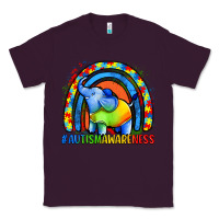 Plum Autism Awareness Autism elephant Classic Tee - FaDigitalArtStudio