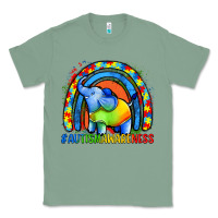 Sage Autism Awareness Autism elephant Classic Tee - FaDigitalArtStudio
