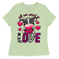 Matcha All We Need İs Moo Love Ladies Tee - SublimationCraftShop