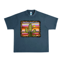 Midnight Navy serape leopard cactus Urban Heavy Tee - RanaPortraitStore
