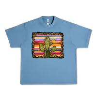 Pebble Blue serape leopard cactus Urban Heavy Tee - RanaPortraitStore