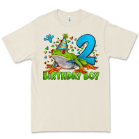 Birthday Boy Frog Age 2 Premium Tee | Teevron