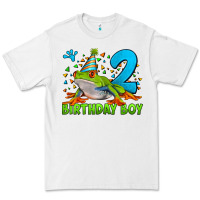 White birthday boy frog age 2 Premium Tee - LillyAllenDesigns
