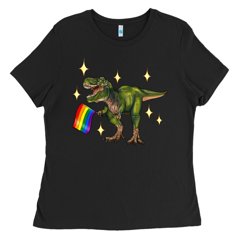 Lgbtq+  T Rex Ladies Tee by Artiststas | Teevron