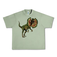 Oil Green Dilophosaurus Urban Heavy Tee - LillyAllenDesigns