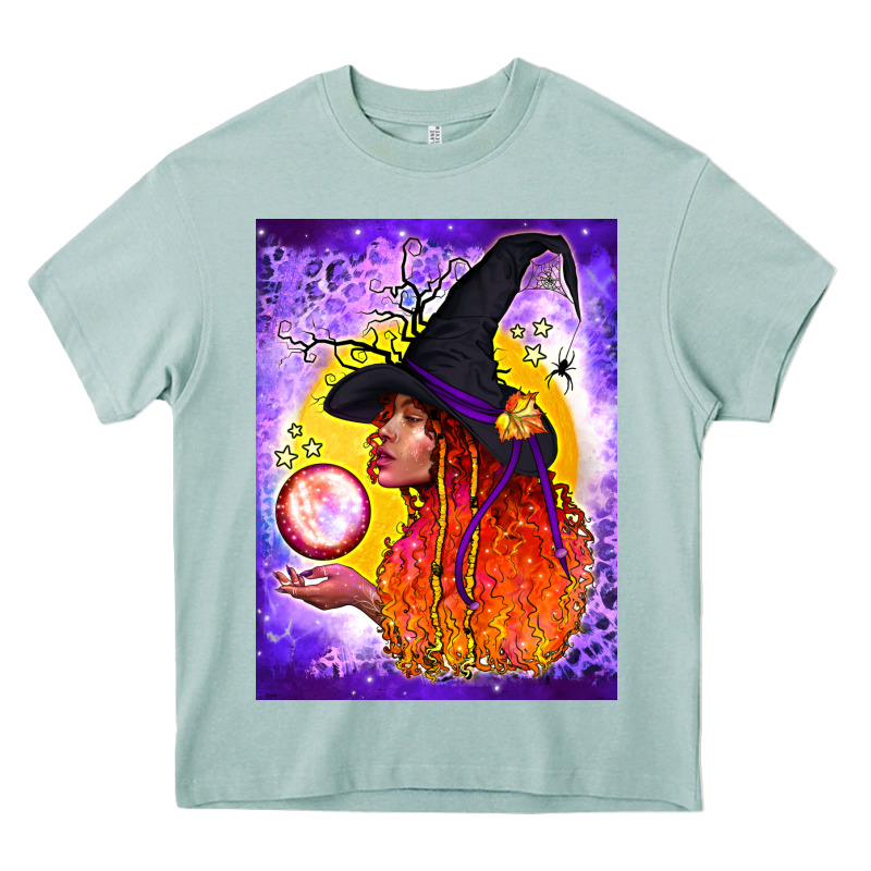 Witch With Crystal Ball Air Freshener Heavy Core Tee by BundleAndBundleShop | Teevron