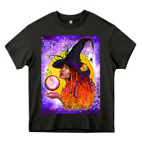 Asphalt witch with crystal ball air freshener Heavy Core Tee - BundleAndBundleShop
