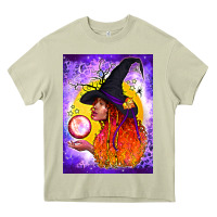Mossy witch with crystal ball air freshener Heavy Core Tee - BundleAndBundleShop