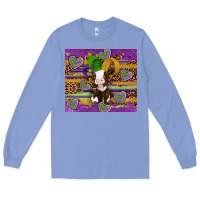 Colony Blue mardi gras cow Long Sleeve Tee - Artiststas