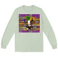 Matcha mardi gras cow Long Sleeve Tee - Artiststas