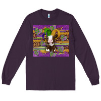 Plum mardi gras cow Long Sleeve Tee - Artiststas