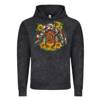 Vintage Black scottish calf sunflowers rainbow Vintage Hoodie - BarkalooDesign