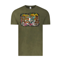 Vintage Olive mama western Vintage Tee - RacoonDesign
