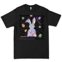 Black Happy Easter Premium Tee - CowhideDigitalArt