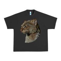 Pigment Black Jaguarundi Head Urban Heavy Tee - LillyAllenDesigns