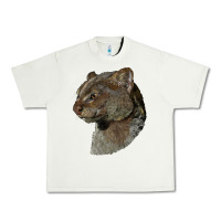 Pistachio Jaguarundi Head Urban Heavy Tee - LillyAllenDesigns