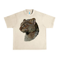 Sandshell Jaguarundi Head Urban Heavy Tee - LillyAllenDesigns