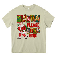 Mossy Santa Please Stop Here Heavy Core Tee - FaDigitalArtStudio