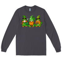 Smoke st patricks day gnomes with western hearts and shamrocks Long Sleeve Tee - Artiststas