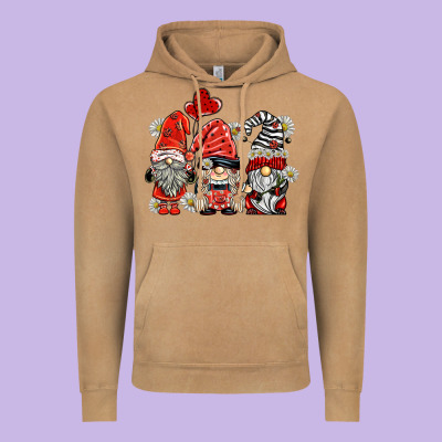 Ladybug  Gnomies Vintage Hoodie Designed By Barkaloodesign
