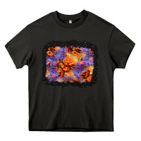 Asphalt halloween pumpkin and leopard background Heavy Core Tee - BundleAndBundleShop