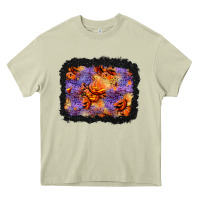 Mossy halloween pumpkin and leopard background Heavy Core Tee - BundleAndBundleShop