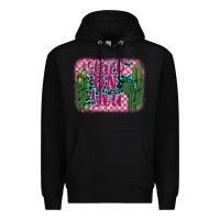 Black stuck on you cactus Premium Hoodie - BarkalooDesign