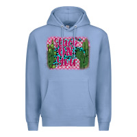 Colony Blue stuck on you cactus Premium Hoodie - BarkalooDesign