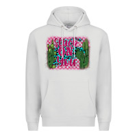 Dove Grey stuck on you cactus Premium Hoodie - BarkalooDesign