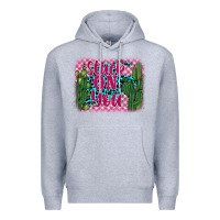 Heather Grey stuck on you cactus Premium Hoodie - BarkalooDesign