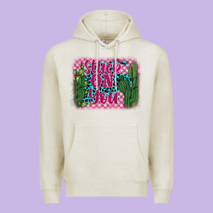Stuck On You Cactus Premium Hoodie Designed By Barkaloodesign