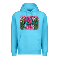 Ocean Blue stuck on you cactus Premium Hoodie - BarkalooDesign