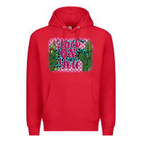 Red stuck on you cactus Premium Hoodie - BarkalooDesign