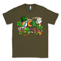 Army Green lucky nurse St. Patrick's Day Classic Tee - FaDigitalArtStudio