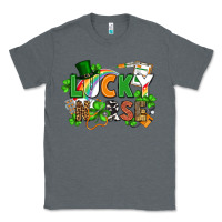 Charcoal Heather lucky nurse St. Patrick's Day Classic Tee - FaDigitalArtStudio