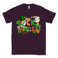 Plum lucky nurse St. Patrick's Day Classic Tee - FaDigitalArtStudio