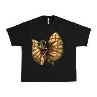 Black dilophosaurus face Urban Heavy Tee - LillyAllenDesigns