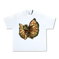 White dilophosaurus face Urban Heavy Tee - LillyAllenDesigns